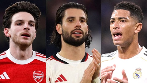  Top 5 tiền vệ xuất sắc nhất thế giới: Bất ngờ vị trí của Declan Rice